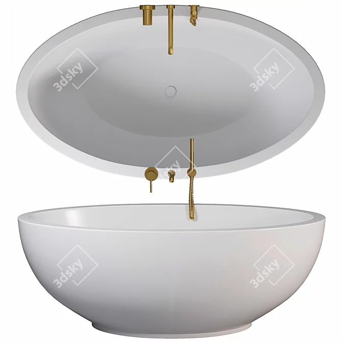 Elegant Mardan Bath Luxury Design 3D model image 1