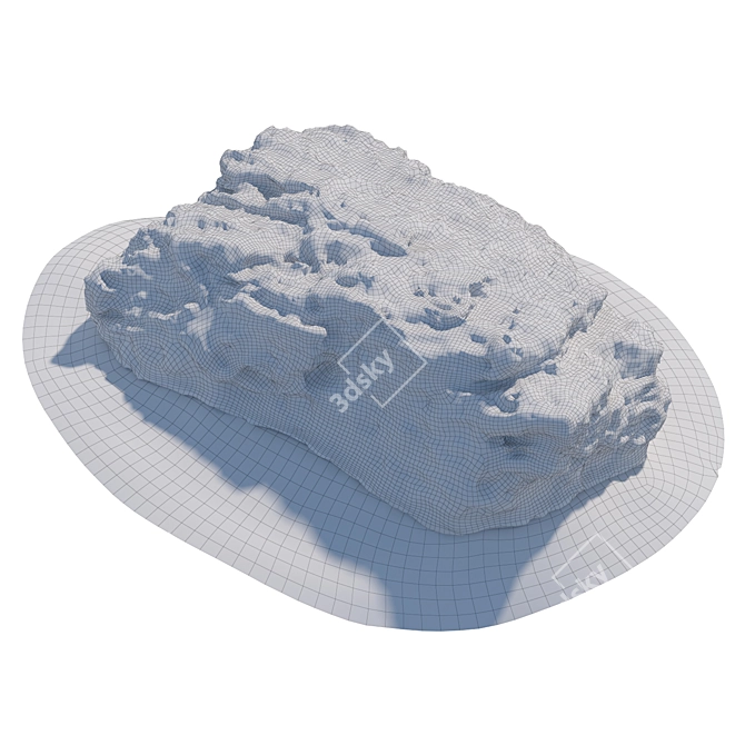 Landscape Feature Stone Kit 3D model image 5