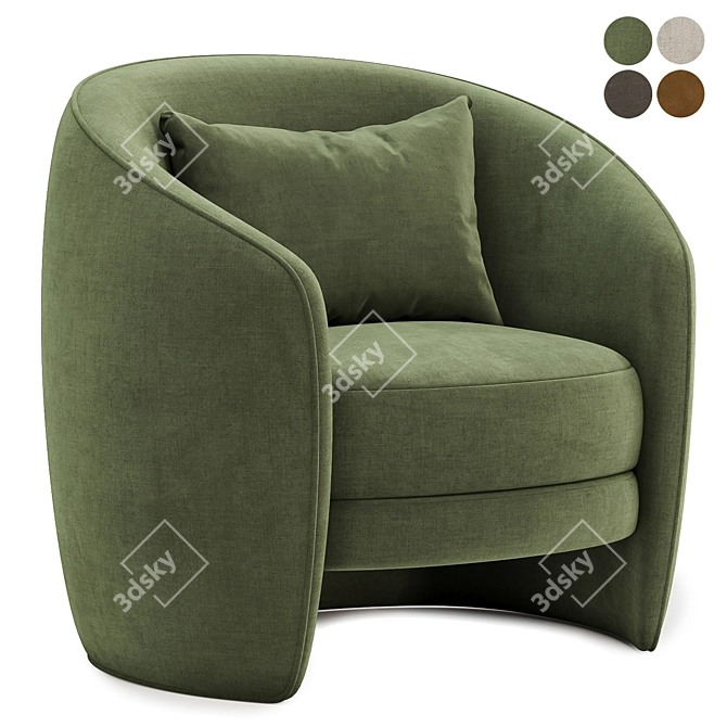  Stylish Fernie Chair Collection 3D model image 2