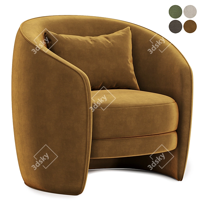  Stylish Fernie Chair Collection 3D model image 4