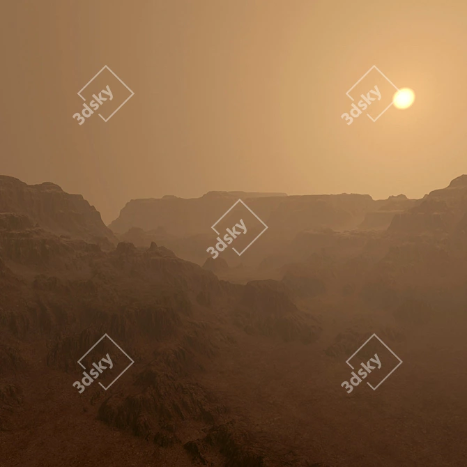 Canyon Land N9 3D Model 3D model image 3
