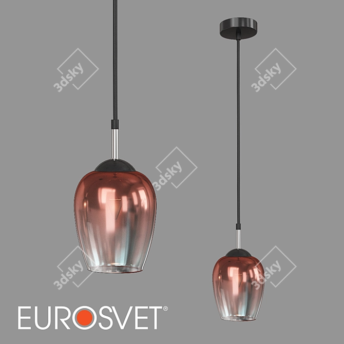 Eurosvet Record Pendant Light 50086 3D model image 2