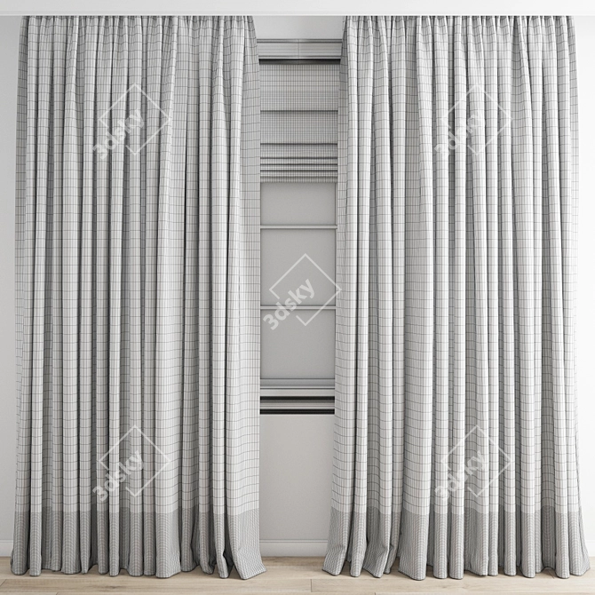 Detailed Curtain Model Set 3D model image 3