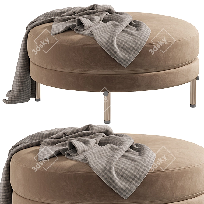 Modern Torii Pouf Designurniture 3D model image 4