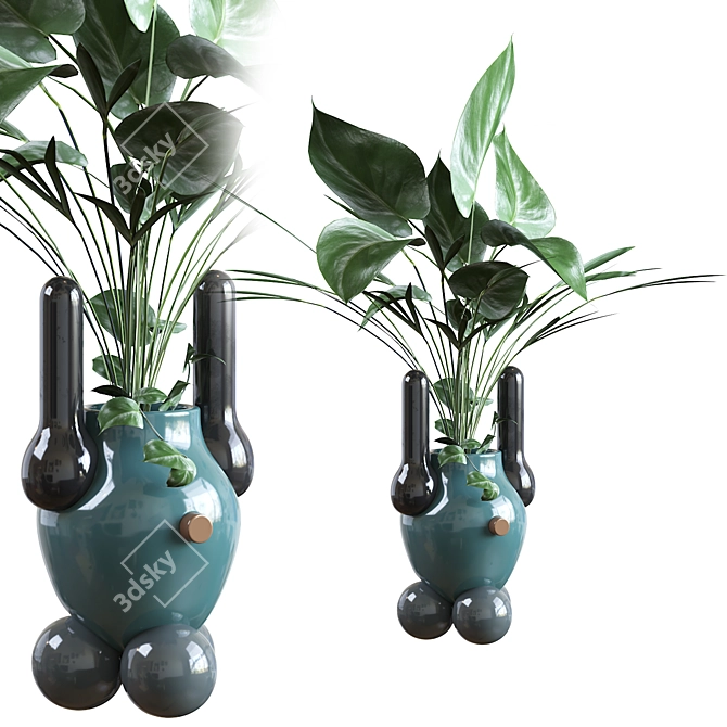 Handcrafted ceramic Explorer vases BD 3D model image 2
