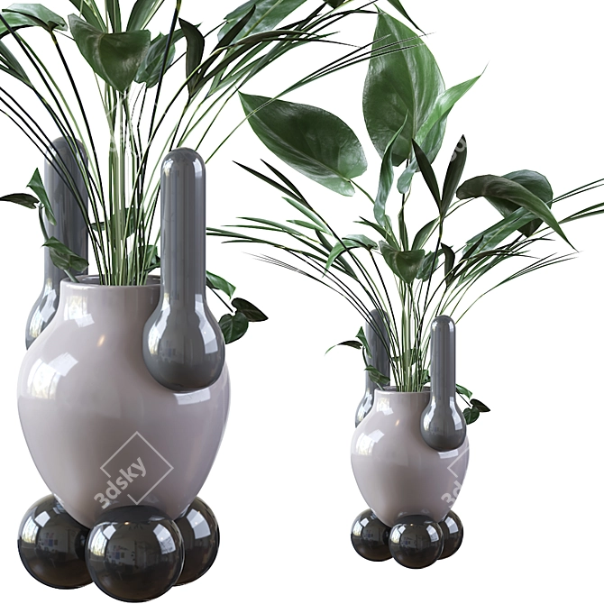 Handcrafted ceramic Explorer vases BD 3D model image 3