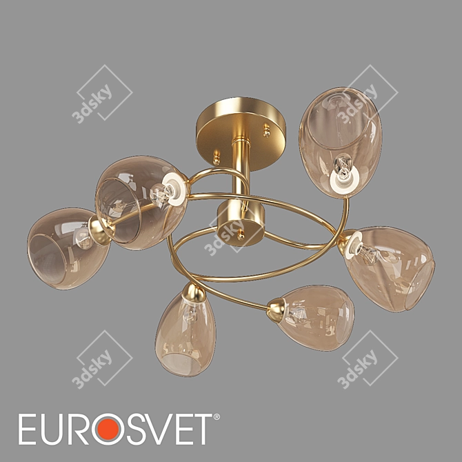 Eurosvet Noemi Ceiling Light 3D model image 1