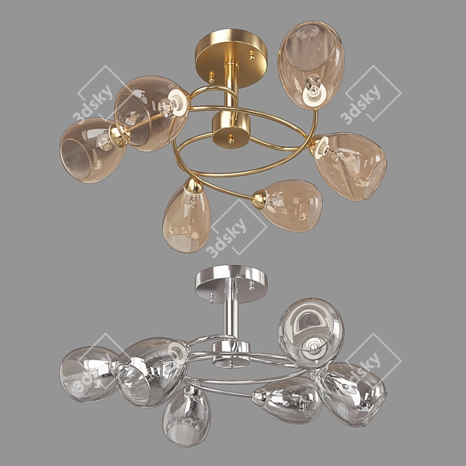 Eurosvet Noemi Ceiling Light 3D model image 3