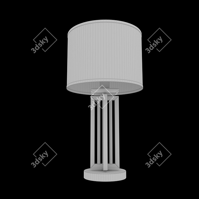 Eurosvet Fargo Table Lamp Chrome 3D model image 2