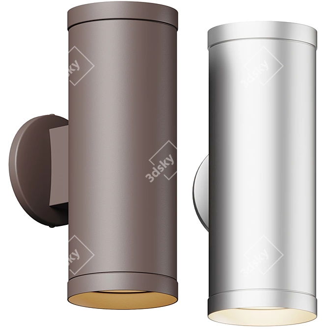 Poseidon Outdoor Wall Sconce 3D model image 1