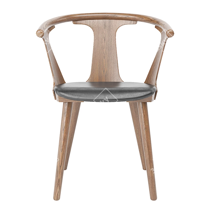 Modern SK2 Dining Chair Upholstered 3D model image 2