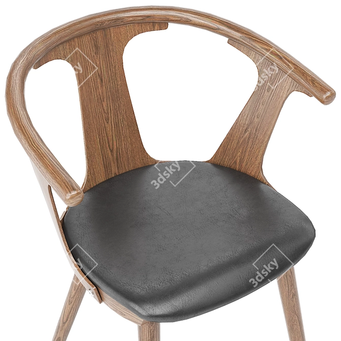 Modern SK2 Dining Chair Upholstered 3D model image 5