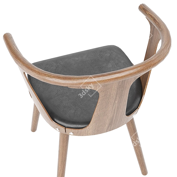 Modern SK2 Dining Chair Upholstered 3D model image 6