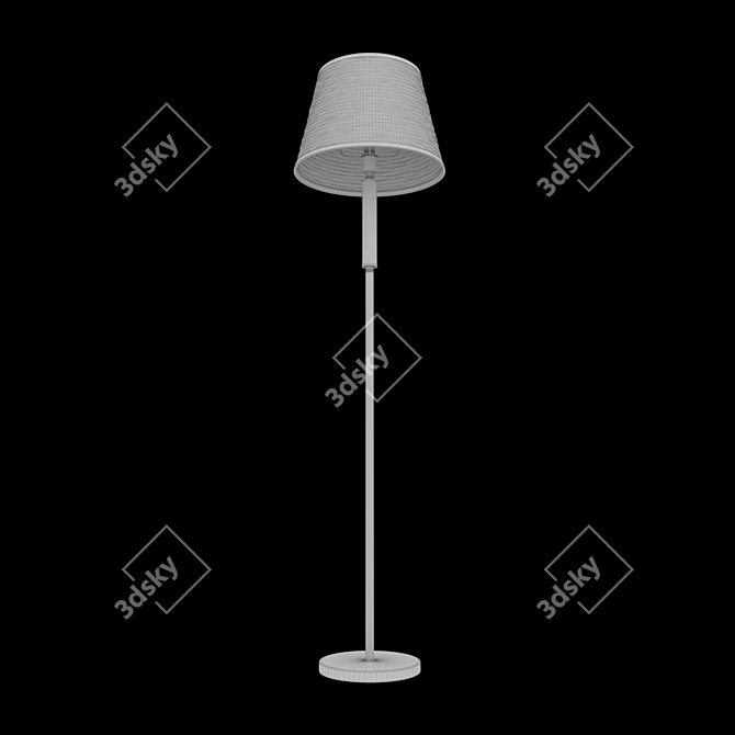 Eurosvet Alcamo Floor Lamp with Shade 3D model image 2