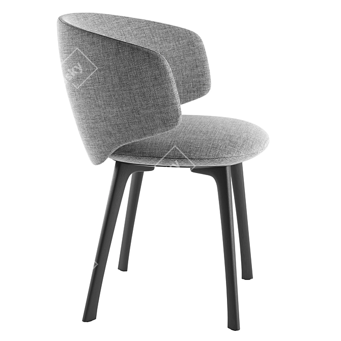 Universal Collection Chair: Modern Italian Design 3D model image 4