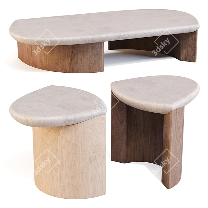 Elegant Lady R Furniture Set 3D model image 2