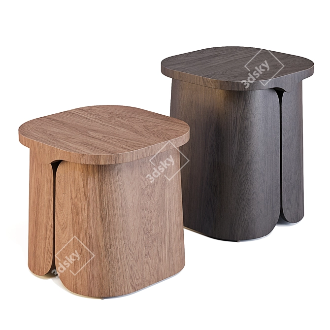 French Designer Side Tables by MIO 3D model image 2