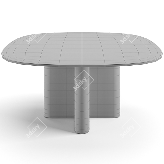 Trussardi Dining Set: Andrej Table & Double-T Chair 3D model image 5