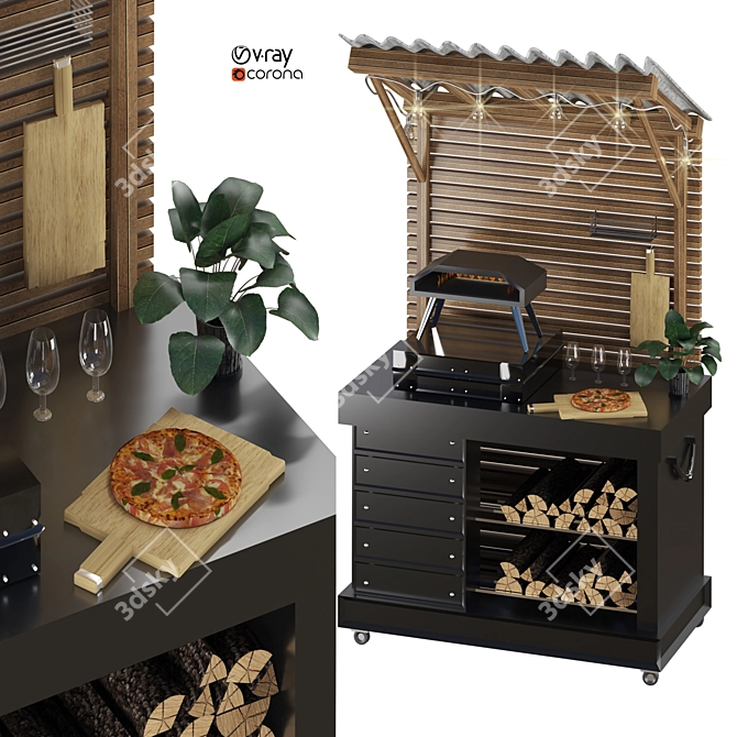 Pizza Oven Model Kit 2015 3D model image 7