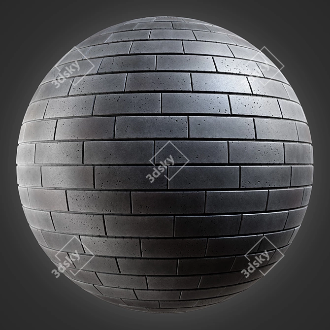 Brick 4K PBR Materials Pack 3D model image 3