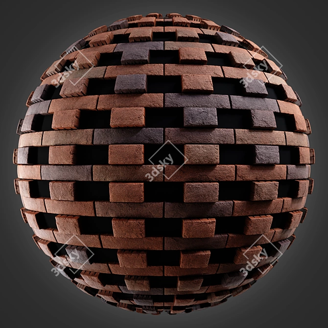 Brick 4K PBR Materials Pack 3D model image 4