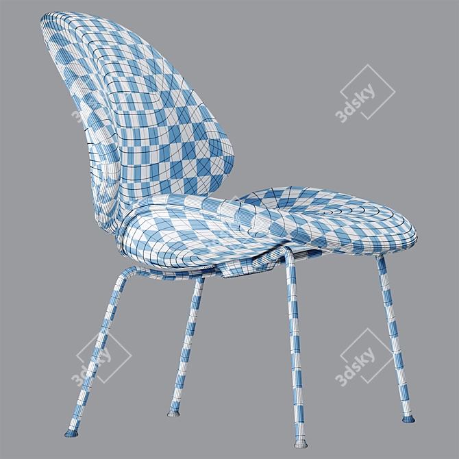 Modern 3D Council Lounge Chair 3D model image 6