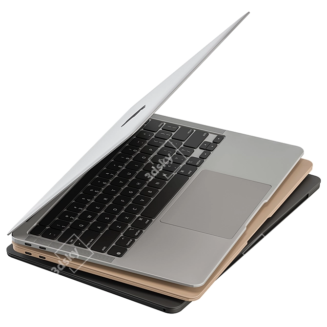 Adjustable Rotate Display MacBook Pro 3D model image 2