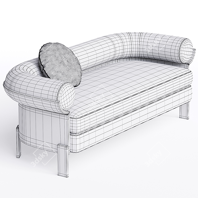 Minimalist 2014 Dordoni Sofa 3D model image 3