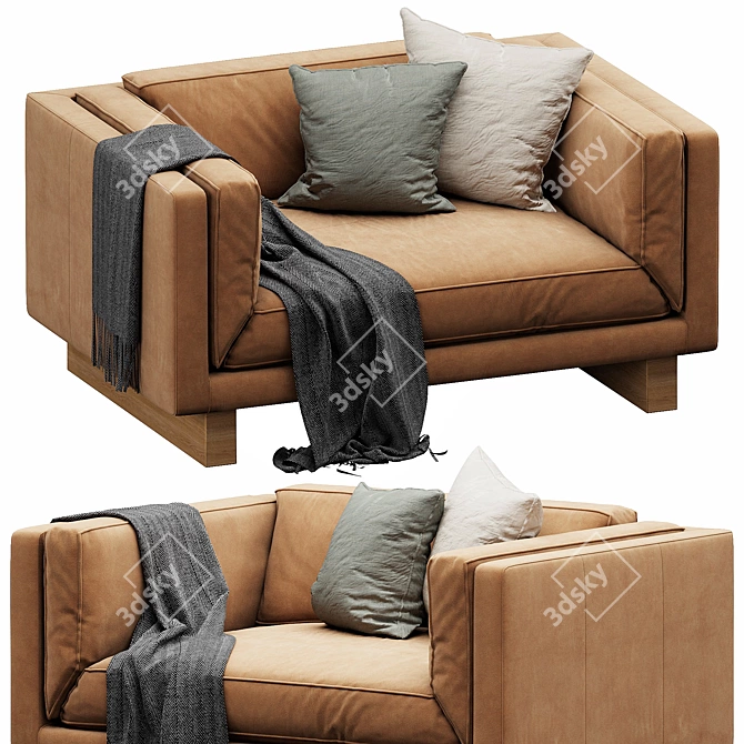 Sleek Modern NickScali Canyon Table 3D model image 3