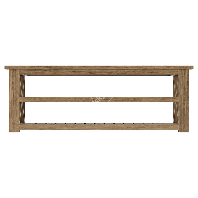 Modern Entryway Bench with Texture 3D model image 3