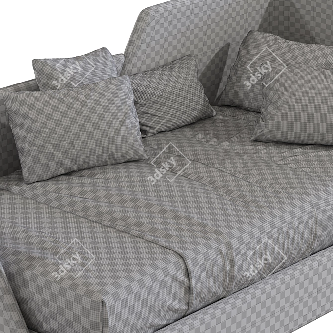 Convertible Sofa Bed TSUNAMI 319 3D model image 7