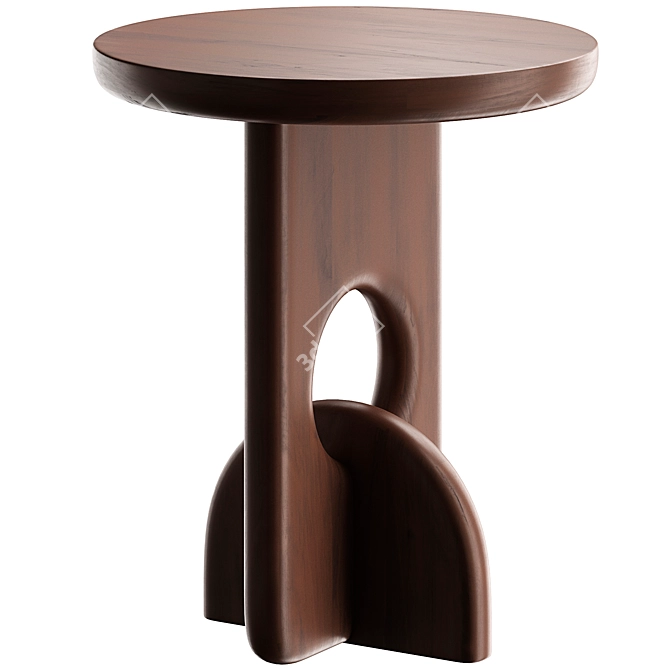 Sleek Piston Side Table 3D model image 4