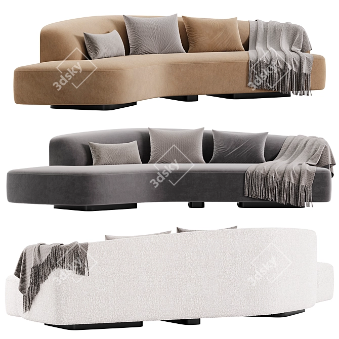 Contemporary Korduda Sofa 2015 3D model image 3