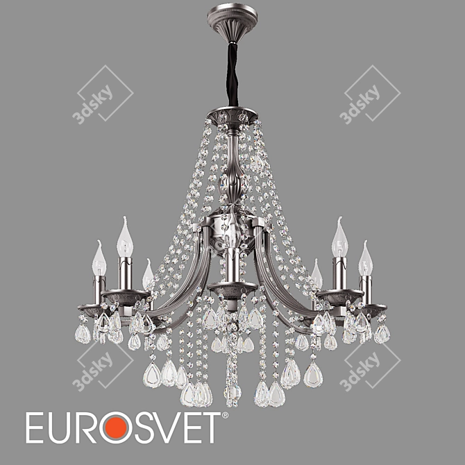 Bogates Liguria Crystal Chandelier 8-Light 3D model image 1