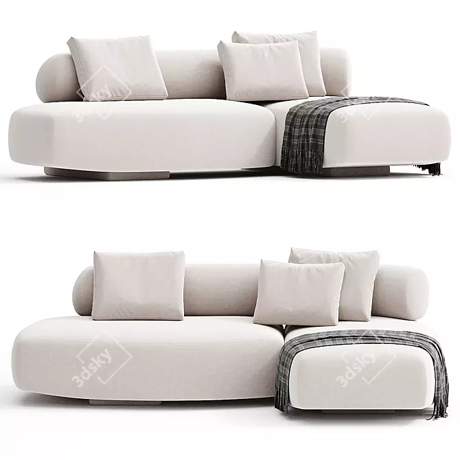 GOGAN Modular Sofa Moroso 3D model image 1
