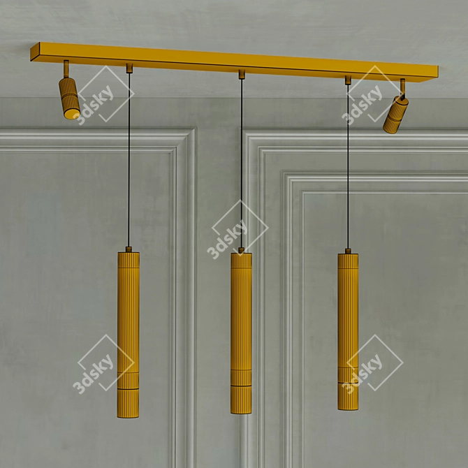 Modern Dimmable Ceiling Light 3D model image 3