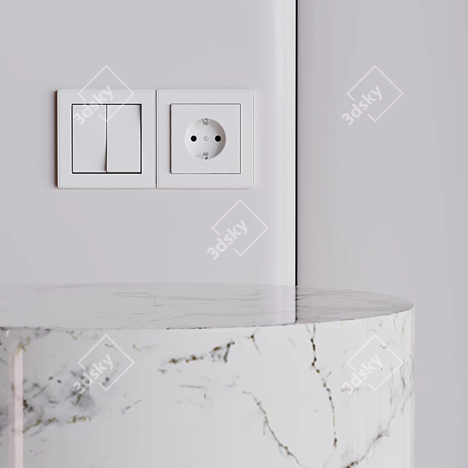 Geometric 3D Wall Panel filler 3D model image 3