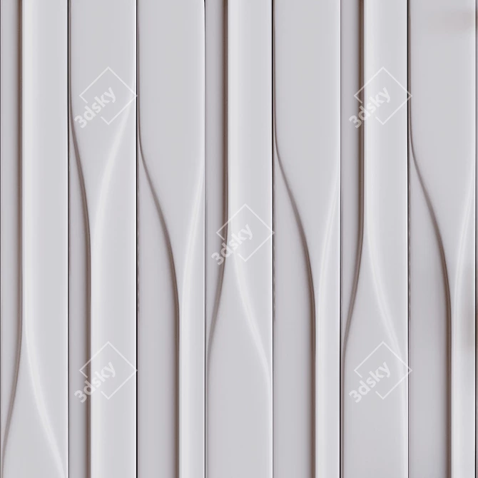 Geometric 3D Wall Panel filler 3D model image 4