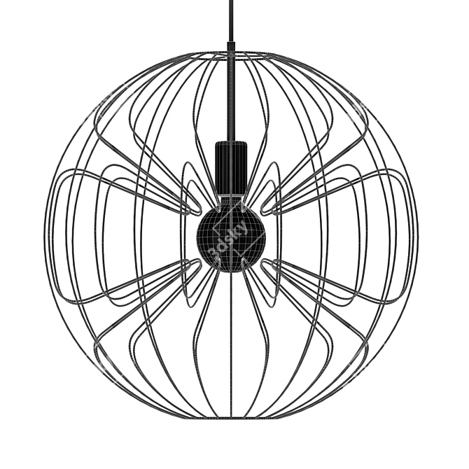 Austrian Eglo Okinzuri 98083 Chandelier 3D model image 4