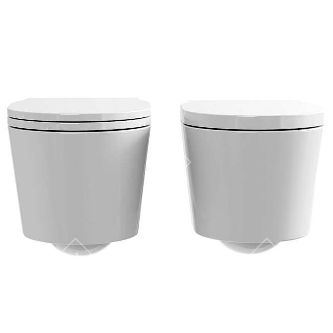 Scarabeo Kids Wall Toilet - Hygienic White 3D model image 2