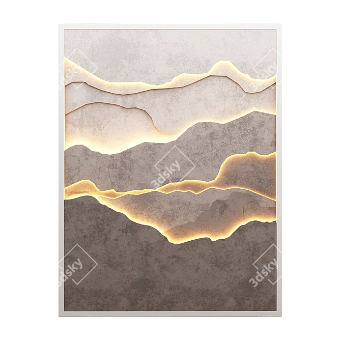 Modular 3D Wall Panels 3D model image 3
