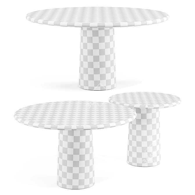 Contemporary Designer Collection Particuliere Dining Tables 3D model image 6