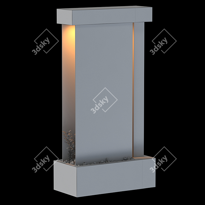Cascading Water Feature Fountain 3D model image 4