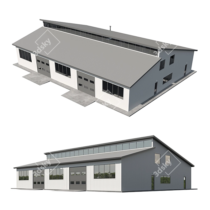 Corona 9 Legacy Warehouse Model 3D model image 1