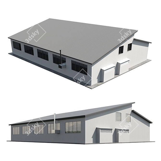 Corona 9 Legacy Warehouse Model 3D model image 2