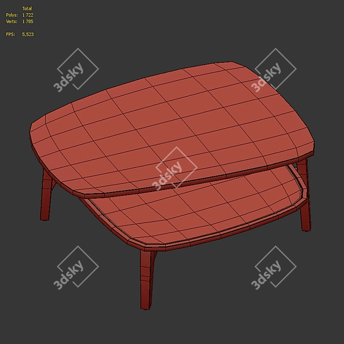 La Redoute Buisseau Coffee Table 3D model image 5