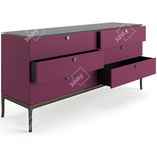 Luxury Versace Stiletto Chest Drawers 3D model image 5