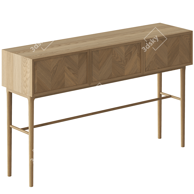 Nordic Vray Console Table 3D model image 2