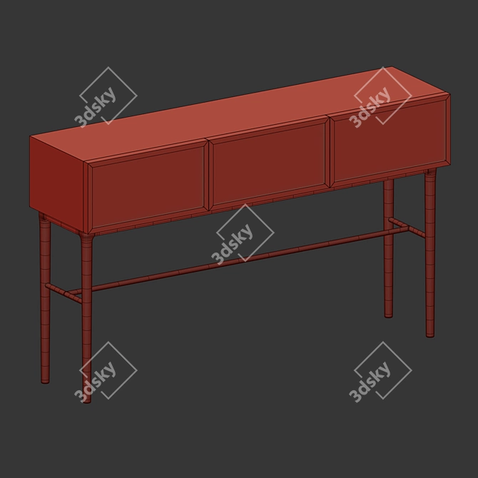 Nordic Vray Console Table 3D model image 4