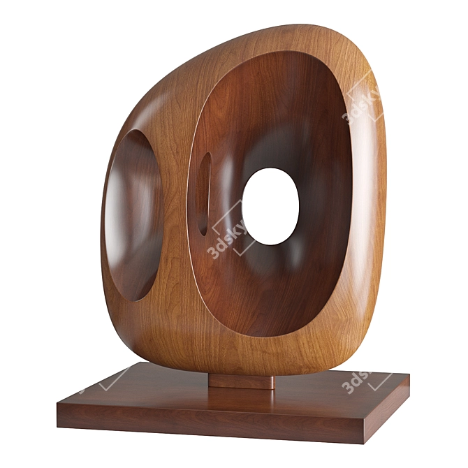 Barbara Hepworth Icon Sculpture 3D model image 2